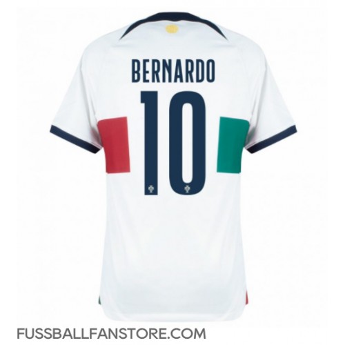 Portugal Bernardo Silva #10 Replik Auswärtstrikot WM 2022 Kurzarm